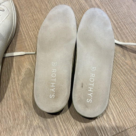 Rothys size 8 white lace up sneakers - Picture 5 of 6